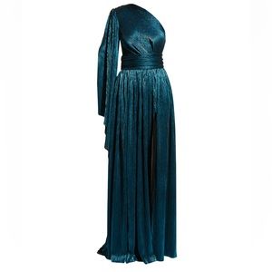 Bronx And Banco Gown 
Florence One -Shoulder Split-Sleeve Gown